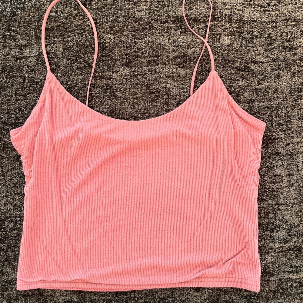 PacSun Tan Fitted Crop Camisole